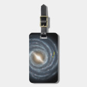天の川NASAの太陽 ラゲッジタグ (正面縦)
