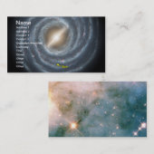 天の川NASAの太陽 名刺 (正面/裏面)