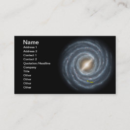 天の川NASAの太陽 名刺