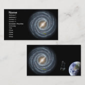 天の川NASAの太陽 名刺 (正面/裏面)