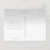 天の平モダン和書道のペット写真 ポストカード (裏面)