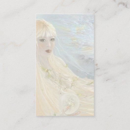 天の平和の孔雀 名刺 (裏面)