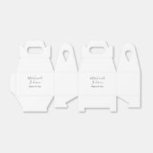 天の御合わせのような名カップル結婚式シンプル フェイバーボックス (折り畳みなし)