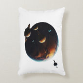 天の心地よい:宇宙枕 アクセントクッション (正面(垂直))
