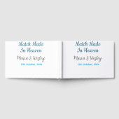 天の恵みのブルーブラックカップル名と日付 ゲストブック (全面)