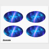 天の恵み 楕円形シール (シート)