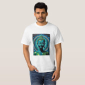 天の悟りを開いた仏光芸術Tシャツ Tシャツ (正面フル)