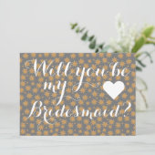 天の意志よ、私の花嫁付添人になってくれませんか？ 白い脚本 招待状 (スタンド正面)