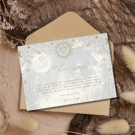 天の愛の感謝の写真結婚の感謝 サンキューカード