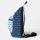 天の愛の星のハートパタモノグラムのーン スリングバッグ (右)