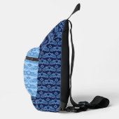 天の愛の星のハートパタモノグラムのーン スリングバッグ (右)