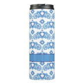 天の愛の星ハートホワイトライトブルー タンブラー (裏面)