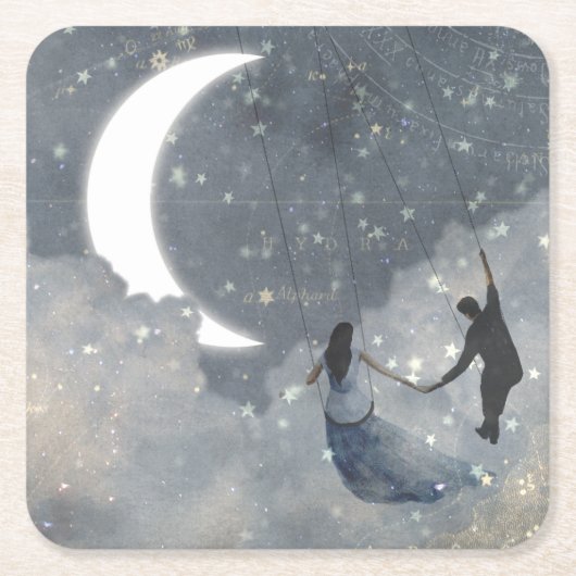 天の愛 スクエアペーパーコースター (正面)