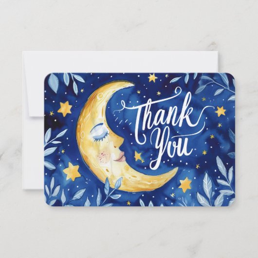 天の感謝空白の サンキューカード (正面)