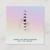 *~*天の手の虹の月相を愛撫 スクエア名刺 (正面)