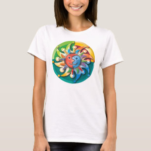 天の日の出のタンクトップ Tシャツ