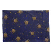 天の日曜日の月の星明かりの夜 枕カバー (裏面-右)