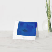 天の日曜日の空白のなメッセージカード ノートカード (裏面)