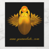 天の昇る太陽の神ハーピパーソナライズされた。 ワインラベル (シングルラベル)