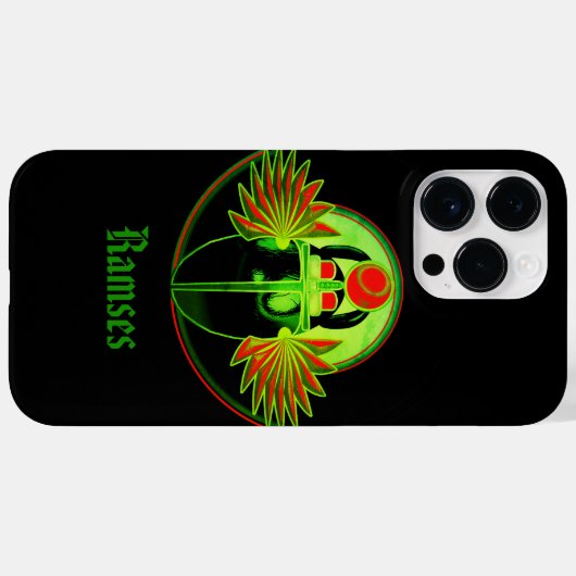 天の昇る太陽の神ハーピパーソナライズされた。 Case-Mate iPhoneケース (裏面 (横))