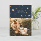 天の星よ 聖なる夜の写真カード 招待状 (スタンド正面)