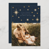 天の星よ 聖夜の写真カード 招待状 (正面/裏面)