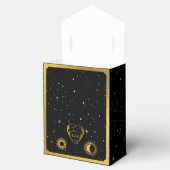 天の星クレセントムーンブラック金ゴールド結婚ズ フェイバーボックス (オープン)