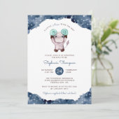 天の星占いサイン赤ちゃんシャワー 招待状 (スタンド正面)