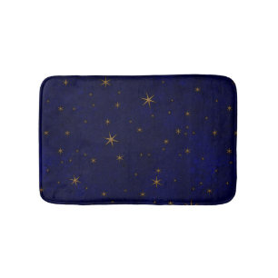 天の星明かりの夜 バスマット
