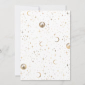 天の星月夜のウェディングメニュー 招待状 (裏面)