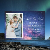 天の星空銀河写真ロマンチック セーブザデート