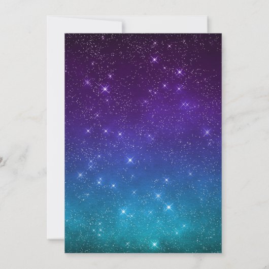 天の星結婚の 招待状 (裏面)