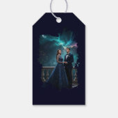 天の星 | ゴールド箔 両面 ウェディング ギフトタグ (裏面)