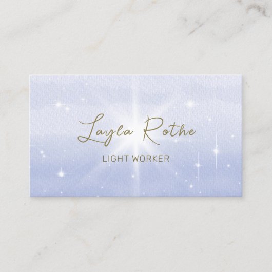 天の星 – ,ライトワーカー 名刺 (正面)