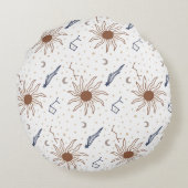 天の星、太陽と月 ラウンドクッション (裏面)