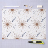 天の星、太陽と月 薄葉紙 (クラフト)