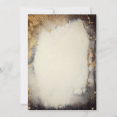 天の月と少女の水彩画 金のキンセアニエラ 招待状 (裏面)