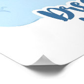 天の月と星のモチベーション ポスター (角)