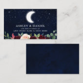 天の月と星の花嫁登録カード エンクロージャーカード (正面/裏面)