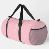 天の月星星座ピンク ダッフルバッグ (右コーナー)