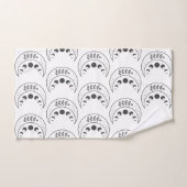 天の月相パターン バスタオルセット (ハンドタオル)