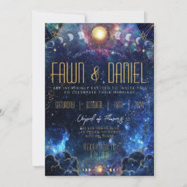 天の月相 ウェディング 招待状