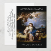 天の母バロック芸術 招待状 (正面/裏面)