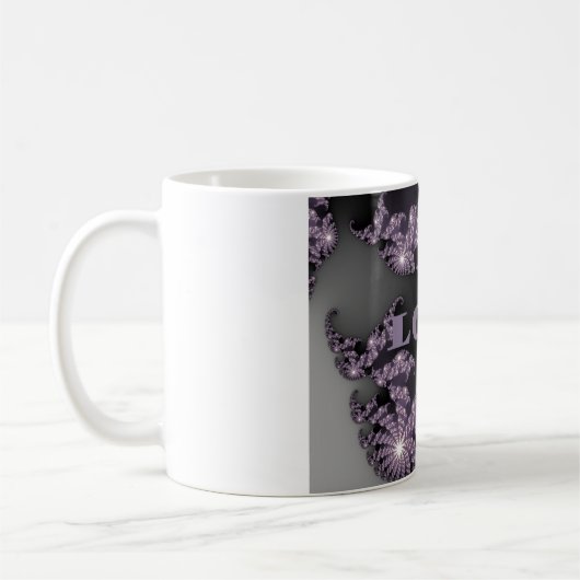 天の気持ち私はあなたを愛する銀河の挨拶 コーヒーマグカップ (左)