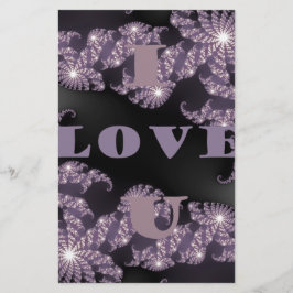 天の気持ち私はあなたを愛する銀河の挨拶 便箋