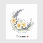 天の水仙三日月ステッカー シール (シート)