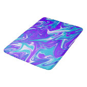 天の波動: 青白と紫の瑪瑙 バスマット (アングル)