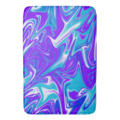 天の波動: 青白と紫の瑪瑙 バスマット (正面縦)