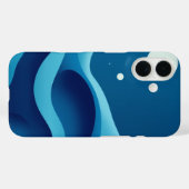 天の波:夢のような抽象芸術 Case-Mate iPhoneケース (裏面 (横))