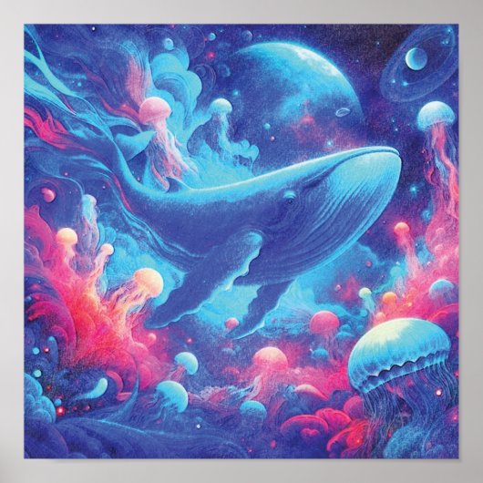 天の海の旅するクジラの宇宙の旅 ポスター (正面)